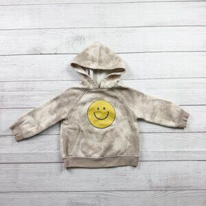 Little Co Tie Dye Smiley Hoodie Sweatshirt